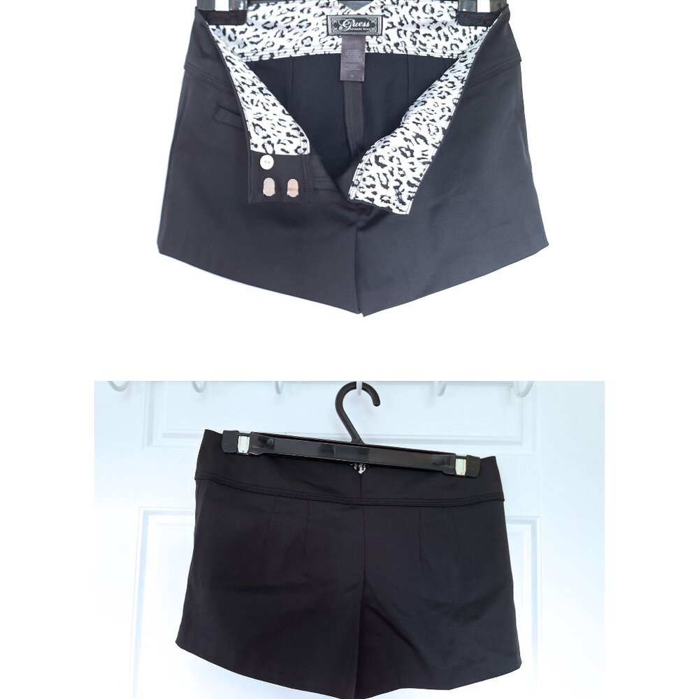Guess Black Party Shorts Dinner Shorts